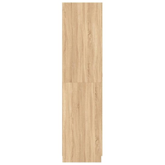 Kledingkast 90X52X200 Cm Bewerkt Hout Kleurig Sonoma eiken