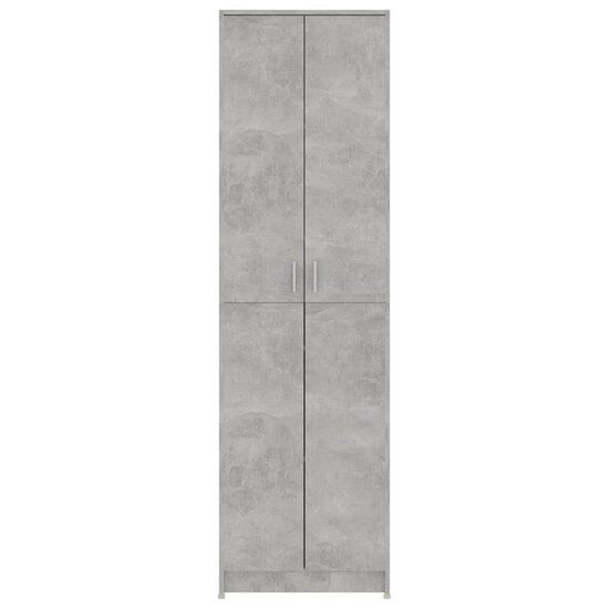 Gangkast 55x25x189 cm bewerkt hout betongrijs