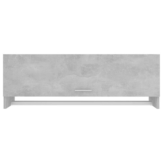 Kledingkast 100X32,5X35 Cm Bewerkt Hout 100 x 32.5 x 35 cm Betongrijs